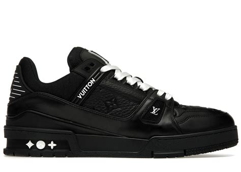 louis vuitton trainer black embossed monogram